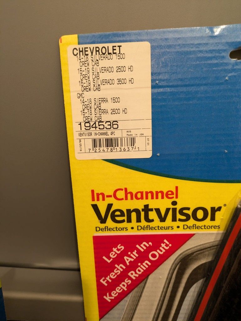 AVS In Channel Vent Visors For Chevy