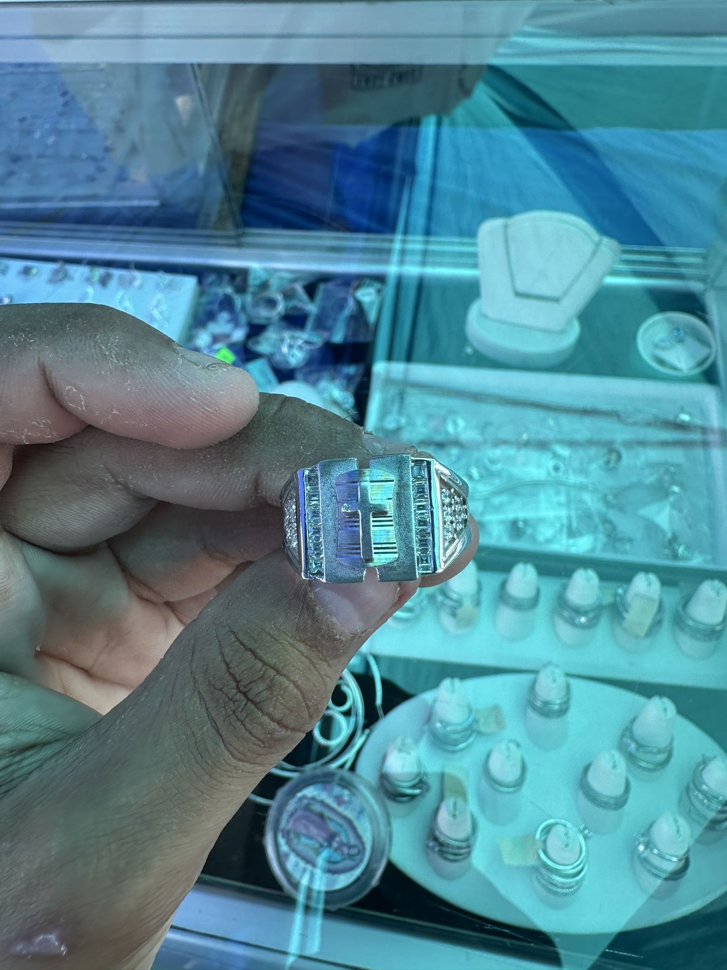 Ring With Cc Diamonds