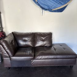 Faux Leather Sofa