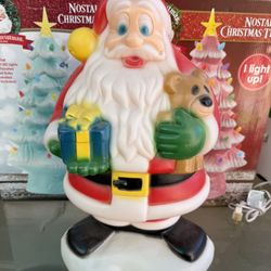 Vintage Santa Blow Mold