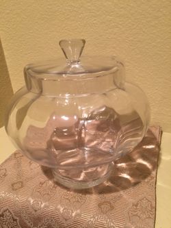 Glass Vase Jar with lid