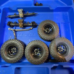 Scx24 axels & wheels