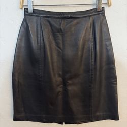 VINTAGE REMY LEATHER SKIRT XS PENCIL SKIRT EUC LINED HIGH WAIST