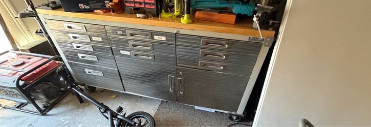 Seville Classics UltraHD professional-grade rolling tool cabinet/workbench