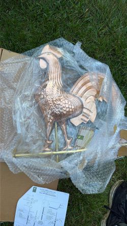 Brand-New Copper Rooster Weathervane 1 1/2 Feet Tall