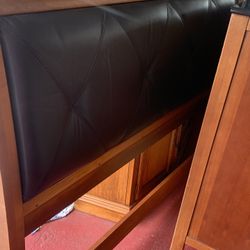 Queen Leather Bed