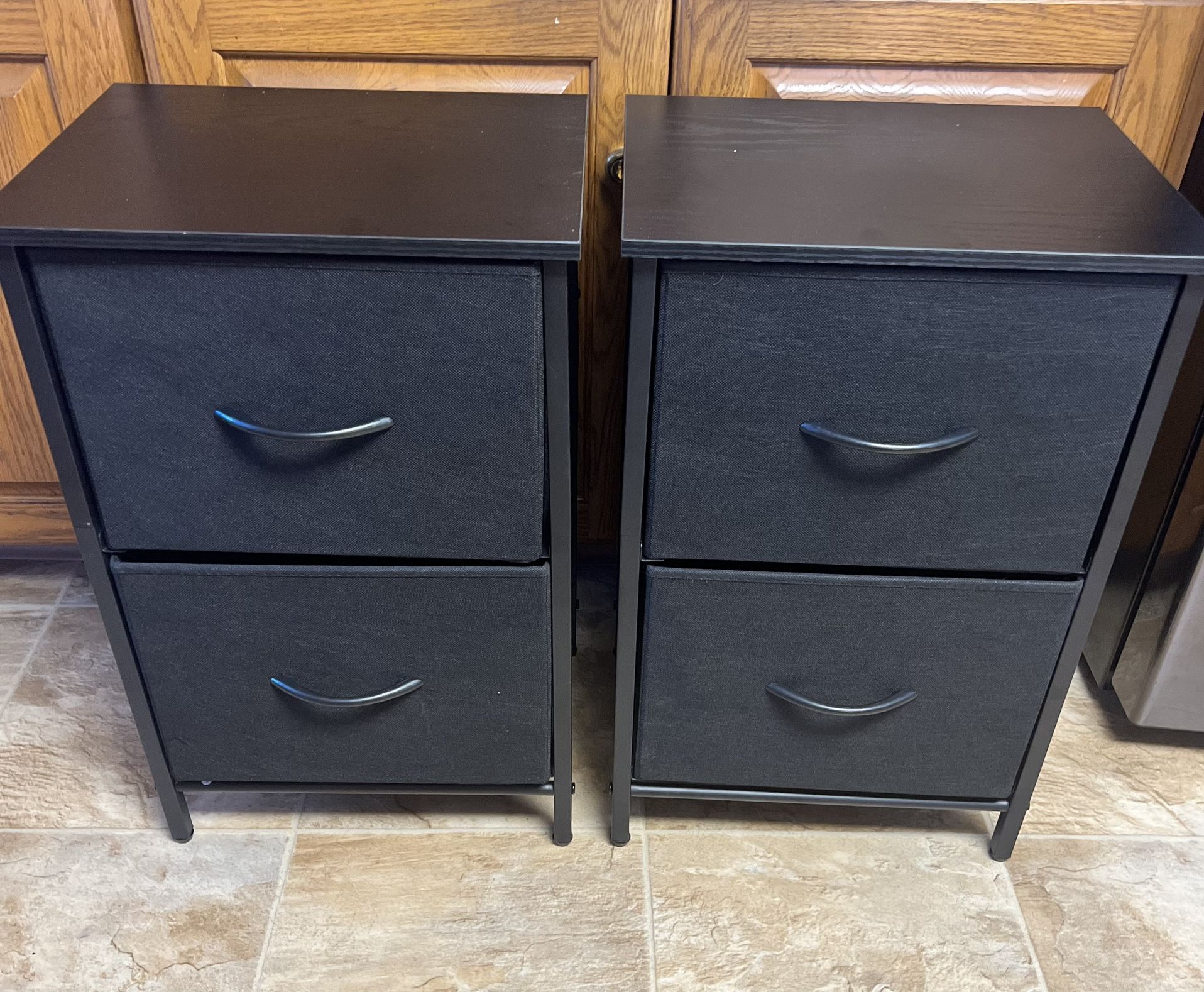 Set Of Fabric Night Stands