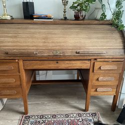 Wooden Roll-top Desk