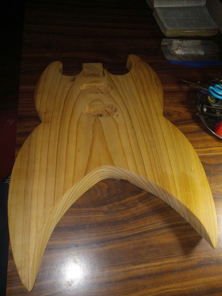 Custom Hand Carved Cedar Guitar Body