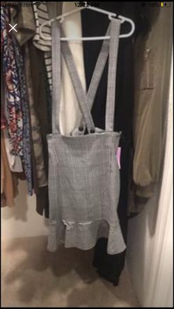 Brand New Small Glen plaid cross back skirt forever21 tags on