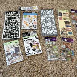 Scrapbooking Stickers Lot 