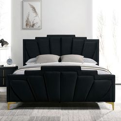 Queen Size Frame And Mattress