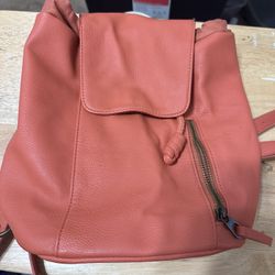 Faux Leather Back Pack
