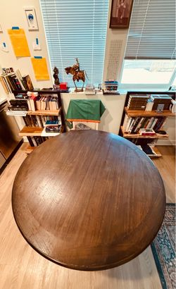 Wood Dinner Table, Weighty and Solid