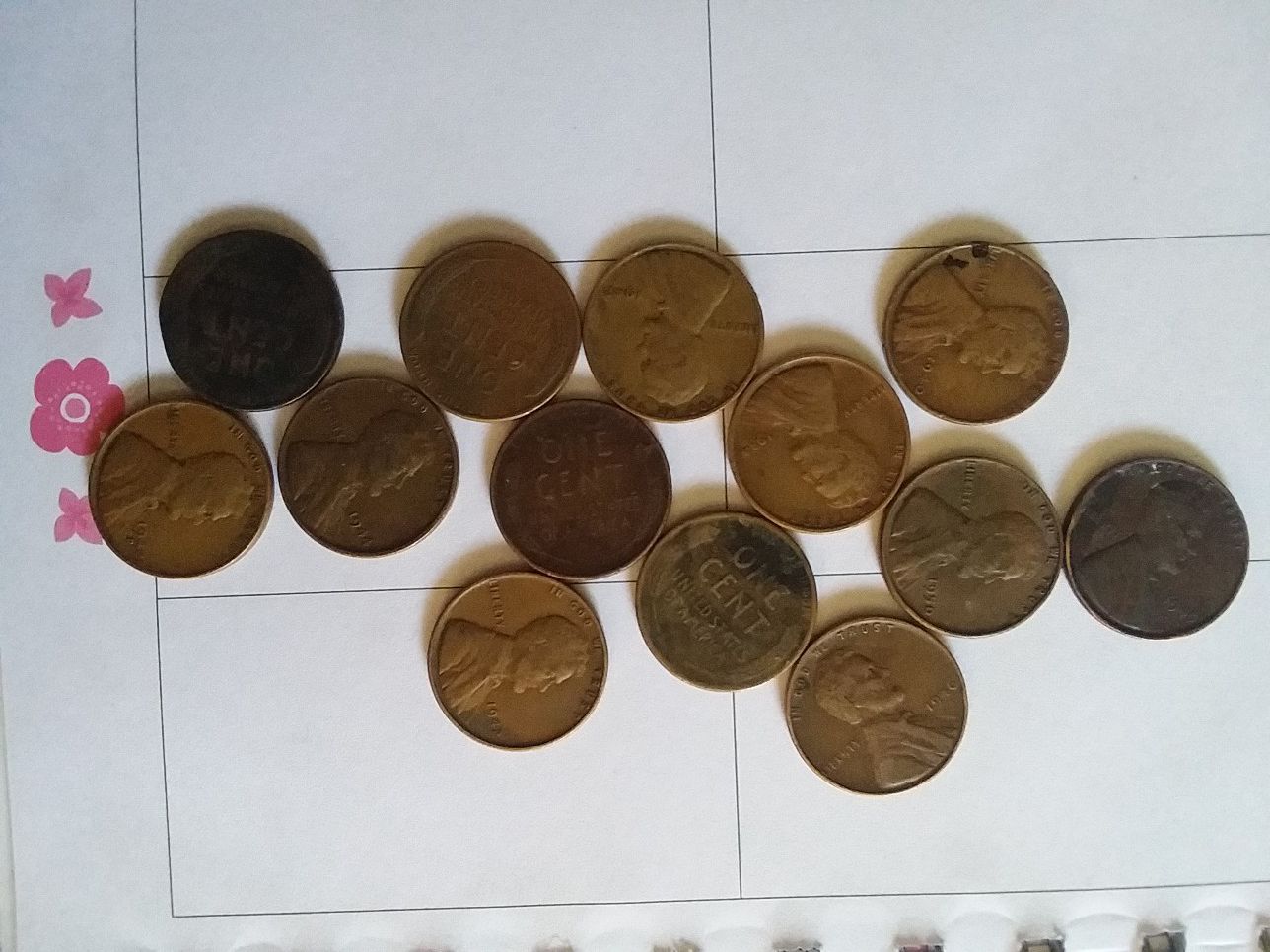 Lot of wheat pennies