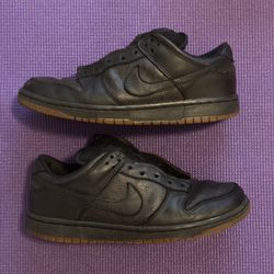 Nike Dunk Low Pro SB us 7.5 Black Ostrich 304292-003