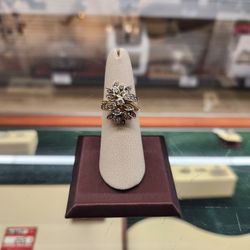 Diamond Cluster Ring