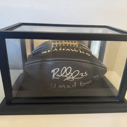 Signed Richard Sherman Football “U Mad Bro”