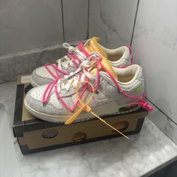 Off-White Nike Dunk Low “Lot 17” Size 9 USED