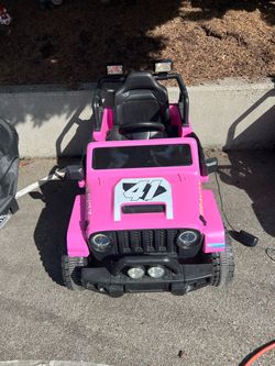 Pink 12V Kids Ride-On Jeep with Parent Remote