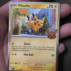 Pikachu Pokémon Card 
