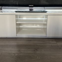 IKEA Tv Unit High Gloss White 