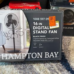 16 “ Digital Stand Fan 3-speed ( Hampton Bay)