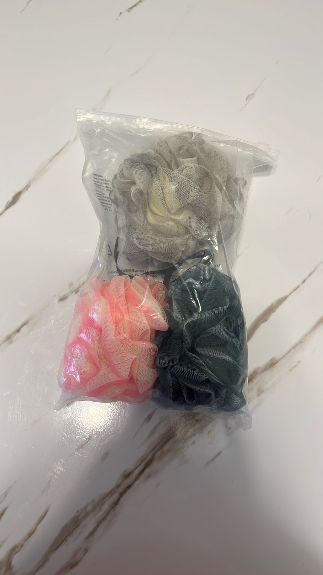 Bath Loofah Sponges Shower Puff Brand New 3ct