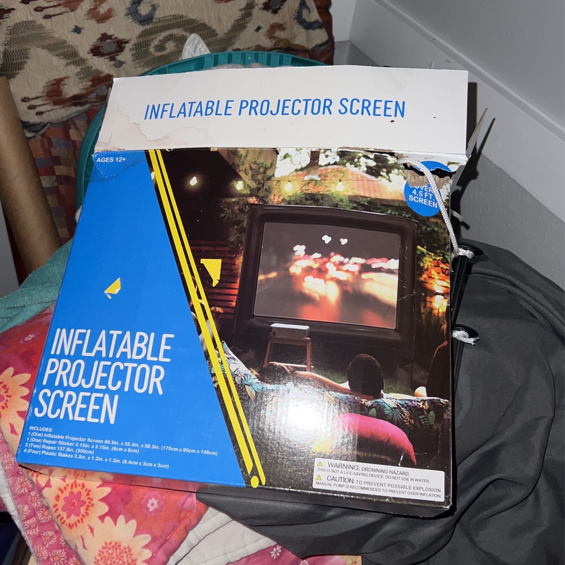 Inflatable Projector Screen For Feet