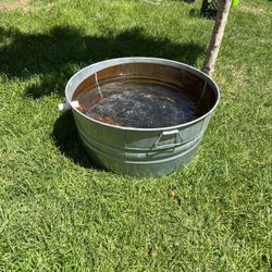 Round Galvanized Tub