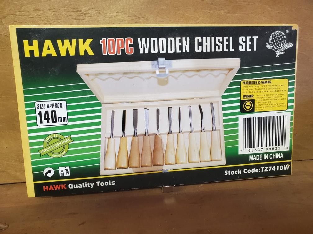 Hawk 10 pc Wooden Chisel Set