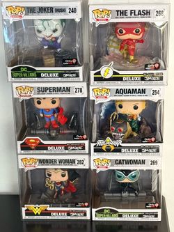 Funko Pop! Deluxe Jim Lee DC Heroes & Villains (Lot of 6)