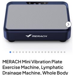 MERACH Mini Vibration Plate Exercise Machine, Lymphatic Drainage Machine, Whole Body Workout Vibration Platform for