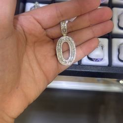 Golden Initial Letter O With Diamonds