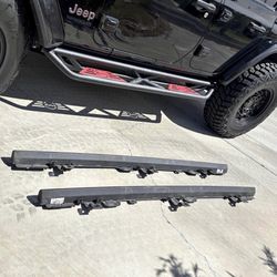 2018-2026 JEEP WRANGLER JL RUBICON ROCK RAIL SET RAILS LH RH OEM