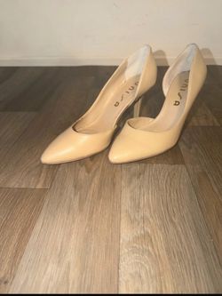 UNISA Beige D'Orsay Pointed Toe Heels