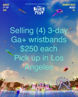 Baja fest wristbands