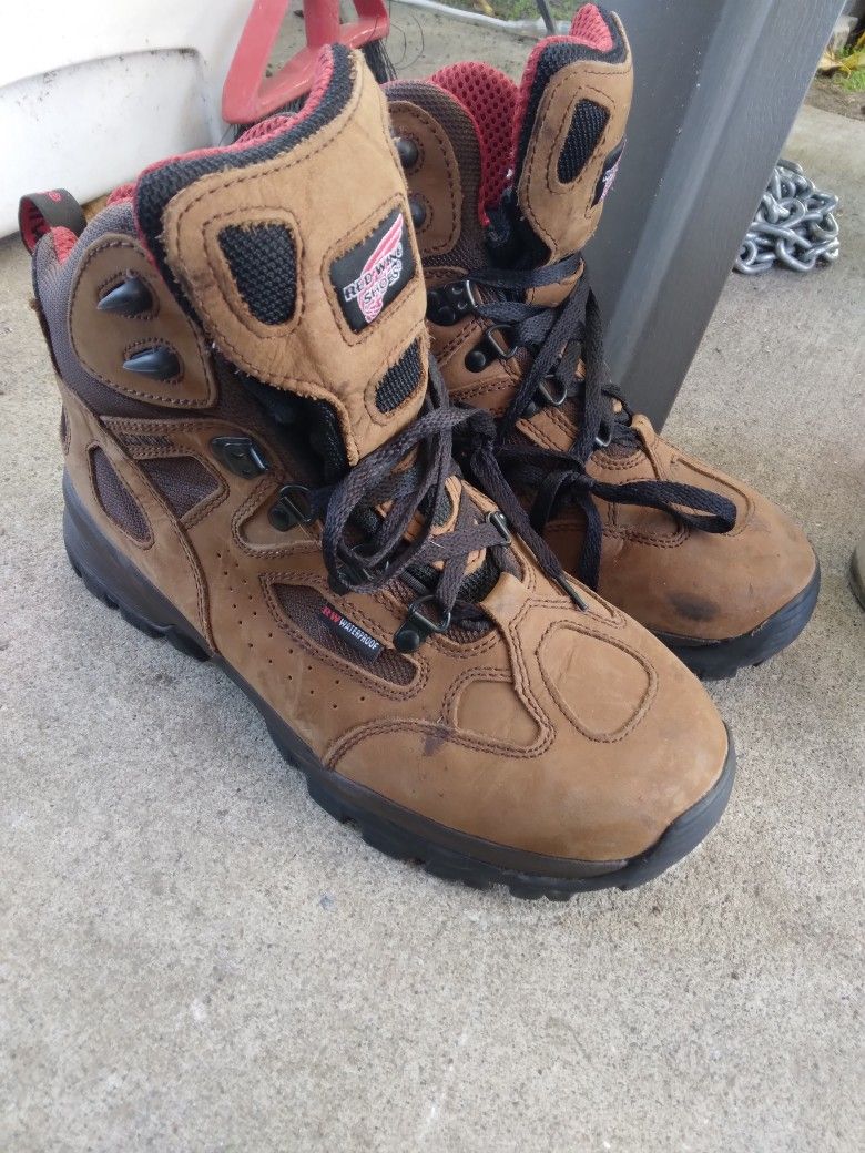 Red Wing Boots True Hiker Edition! Puncture Proof Sole Water Proof Ect. Size 9.5 E2 Ready For Work!