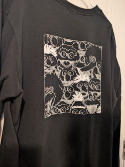 KAWS Sesame Street Black Graphic Crewneck Sweatshirt
