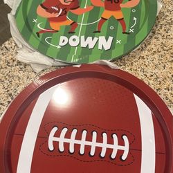 8 Football Trays 