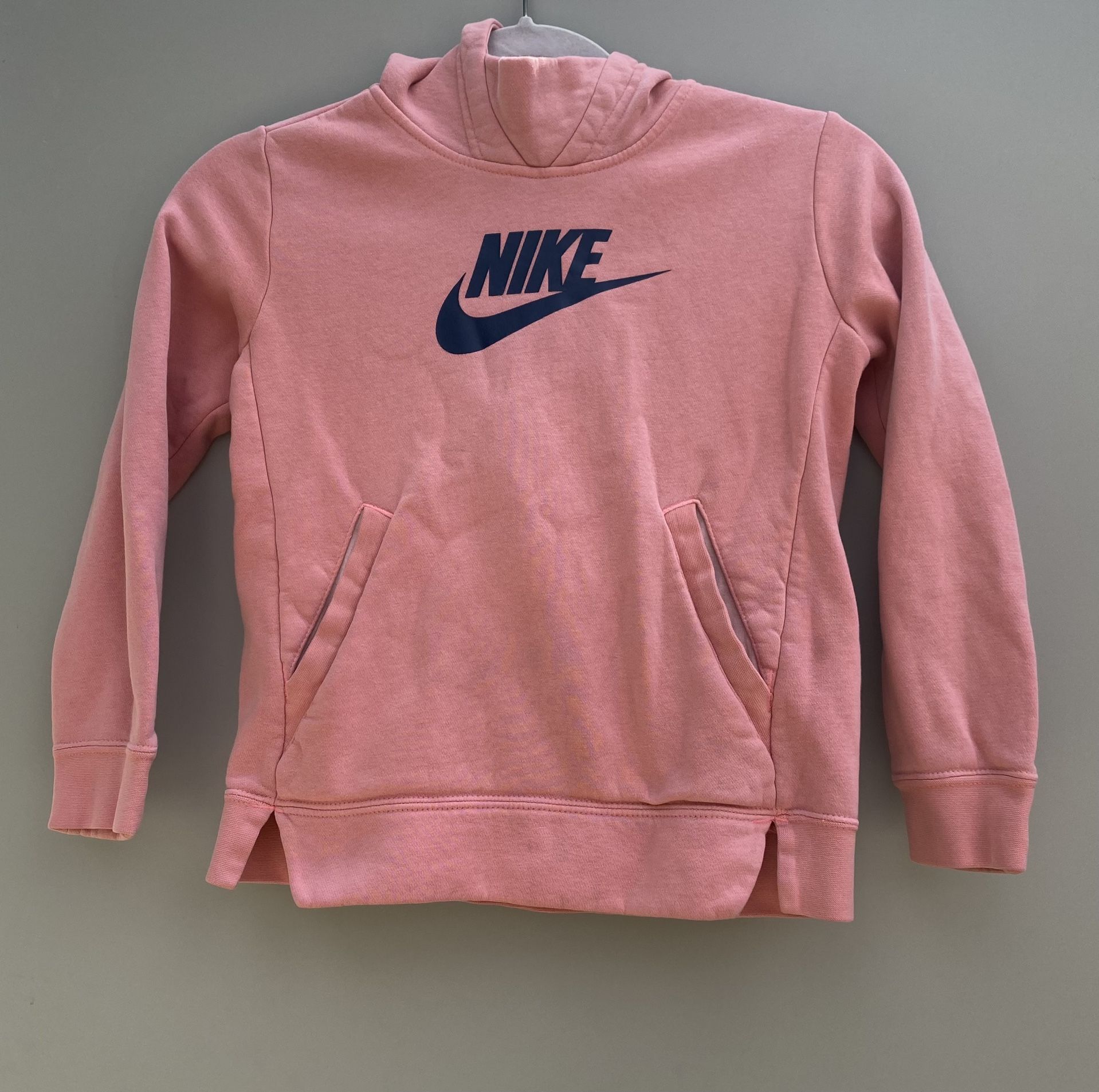Nike Pink Black Girls Hoodie Jacket Small 