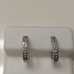 Moissanite Sterling Silver Earrings
