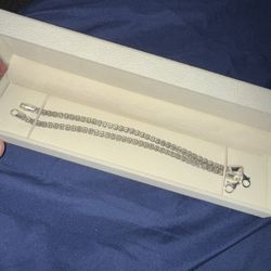 Diamond Cut Ice Barrel Bracelet 