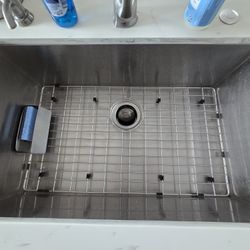 Large Stainless Steel Undermount Kitchen Sink w/ Bottom Rack