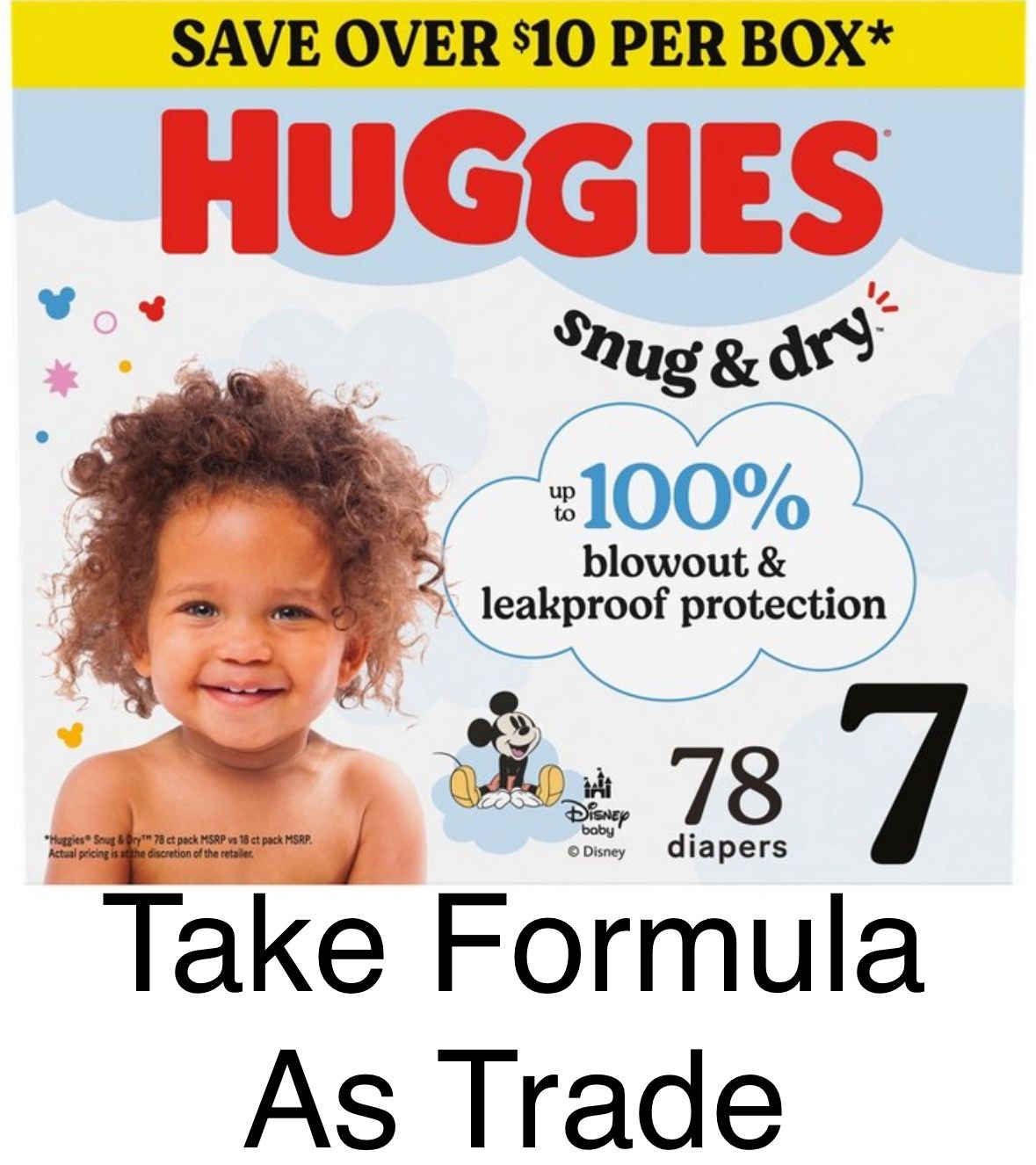 Huggies Size 7 Snug Dry -78 Diapers/panales 