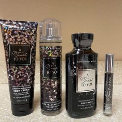 BBW A tost To You, Lotion, Fragance Mist,  Body Wash, Perfume Spray