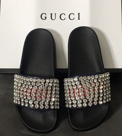Gucci crystal slide 2025