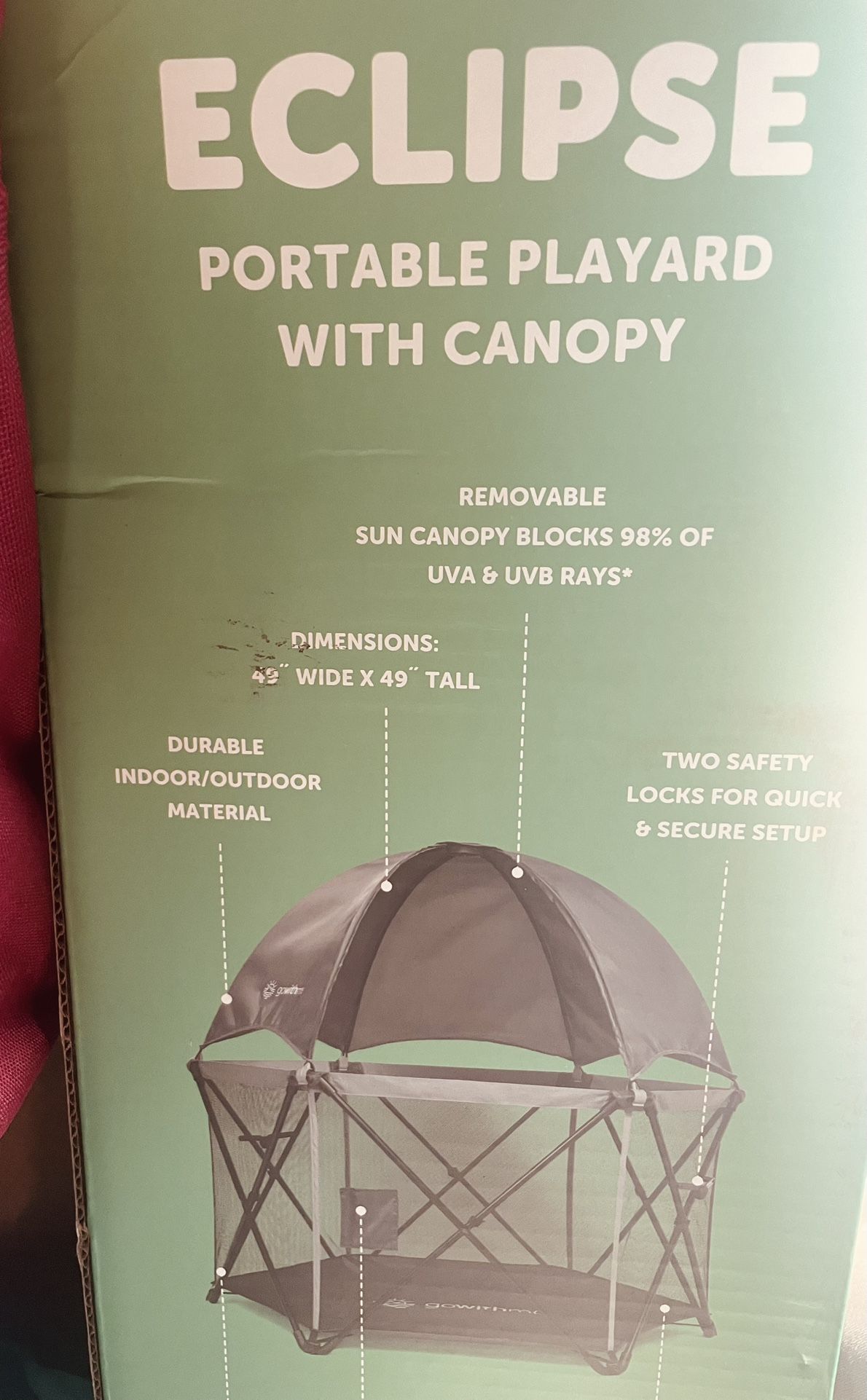 Portable Play yard Canopy For Kids 
