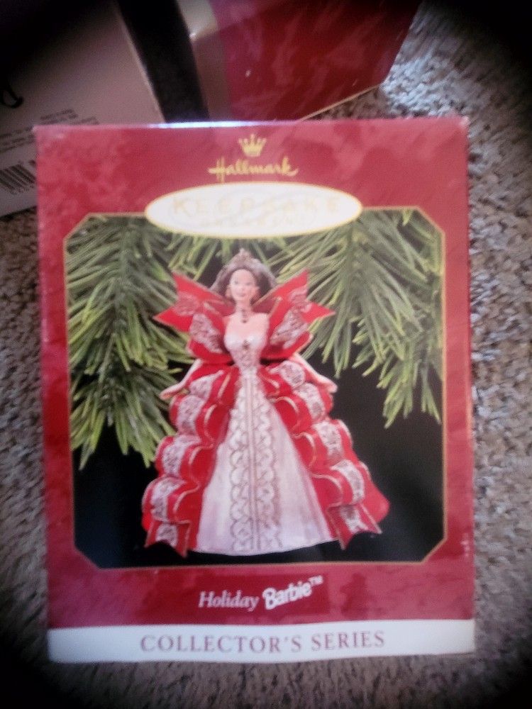 Lot Of 12 Hallmark Keepsake Barbie Collectors Series Ornaments 