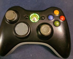Official Microsoft Xbox 360 Black Wireless controller